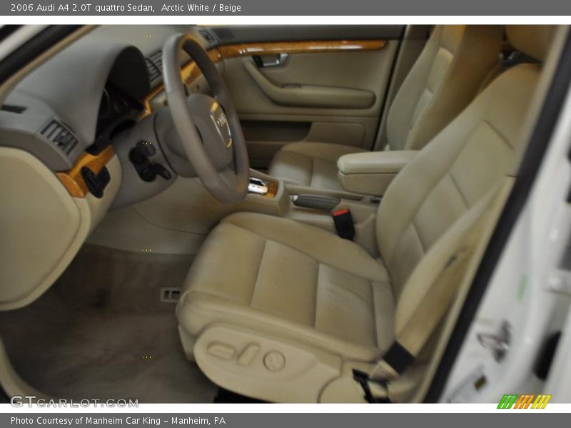 Arctic White / Beige 2006 Audi A4 2.0T quattro Sedan