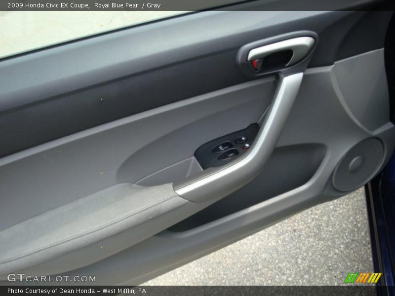 Royal Blue Pearl / Gray 2009 Honda Civic EX Coupe