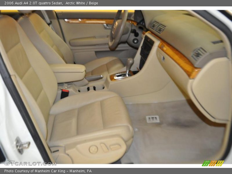 Arctic White / Beige 2006 Audi A4 2.0T quattro Sedan