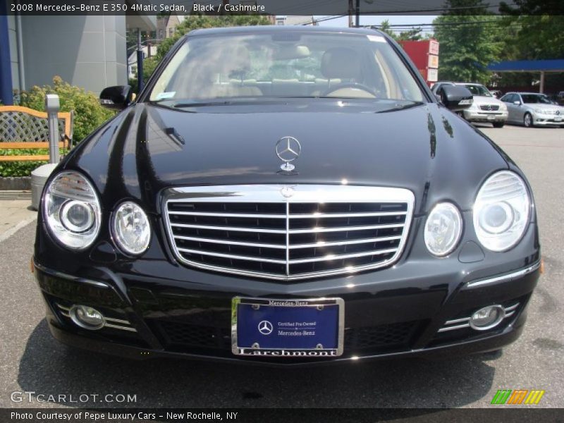 Black / Cashmere 2008 Mercedes-Benz E 350 4Matic Sedan