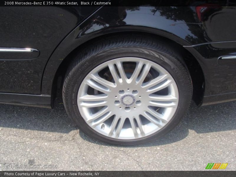 Black / Cashmere 2008 Mercedes-Benz E 350 4Matic Sedan