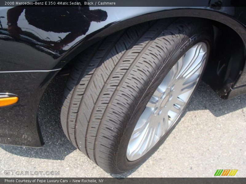 Black / Cashmere 2008 Mercedes-Benz E 350 4Matic Sedan