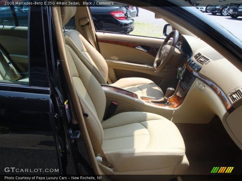Black / Cashmere 2008 Mercedes-Benz E 350 4Matic Sedan