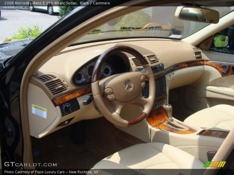 Black / Cashmere 2008 Mercedes-Benz E 350 4Matic Sedan