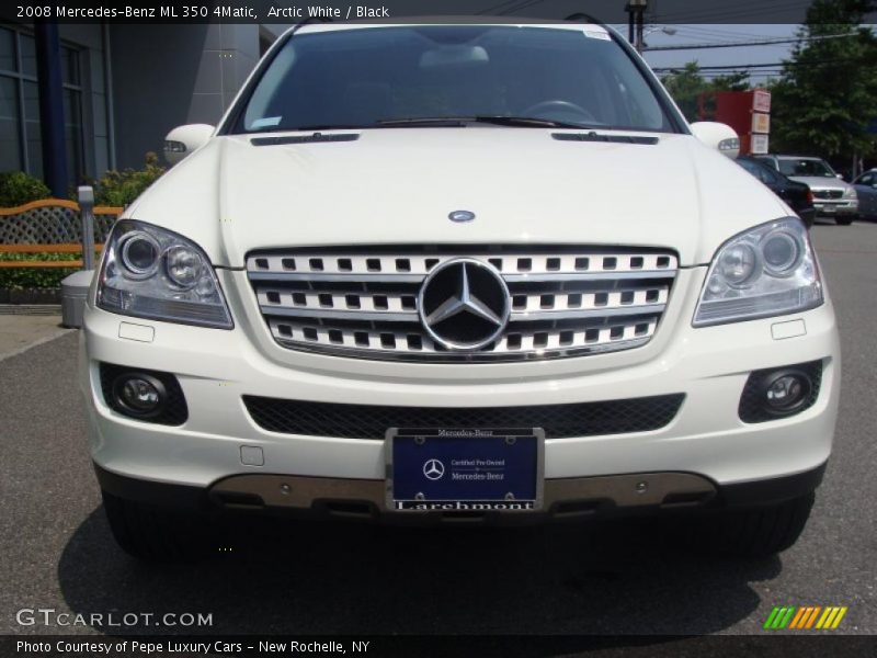 Arctic White / Black 2008 Mercedes-Benz ML 350 4Matic