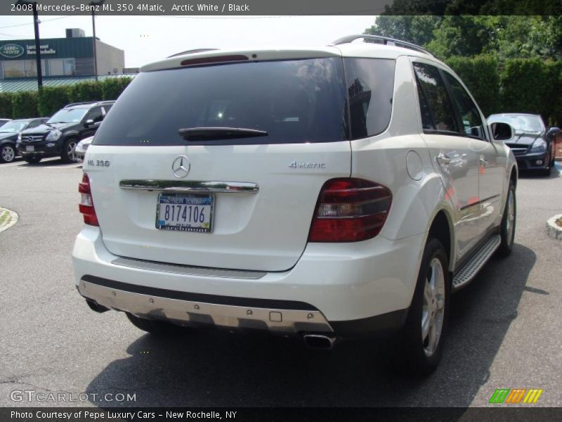 Arctic White / Black 2008 Mercedes-Benz ML 350 4Matic