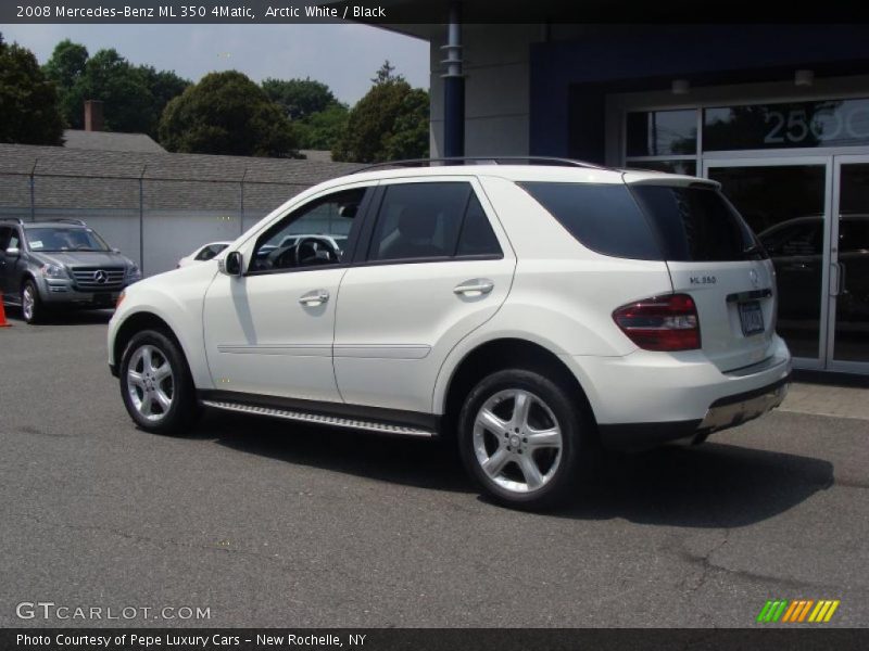 Arctic White / Black 2008 Mercedes-Benz ML 350 4Matic