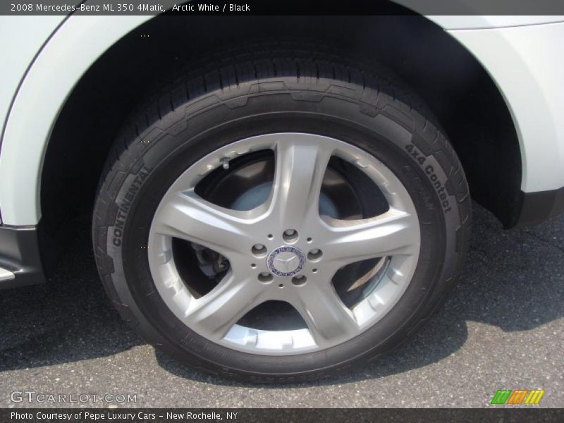 Arctic White / Black 2008 Mercedes-Benz ML 350 4Matic