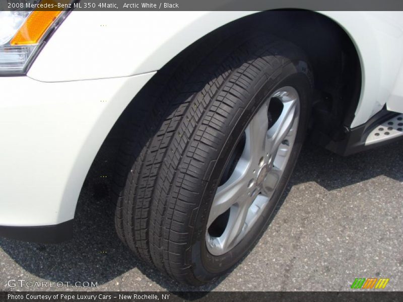 Arctic White / Black 2008 Mercedes-Benz ML 350 4Matic