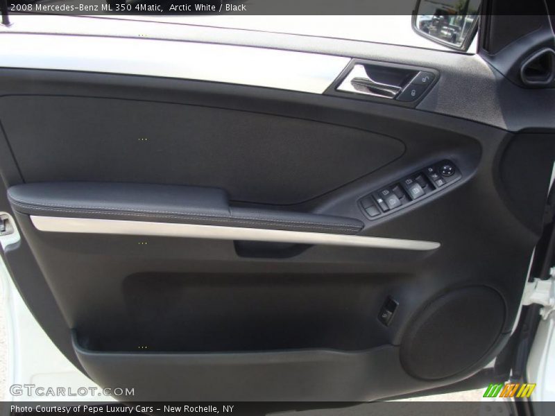 Arctic White / Black 2008 Mercedes-Benz ML 350 4Matic