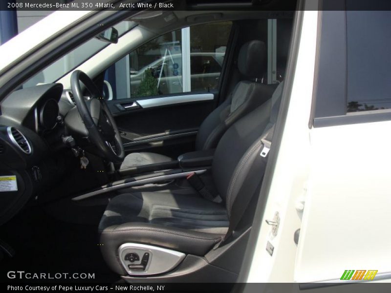 Arctic White / Black 2008 Mercedes-Benz ML 350 4Matic