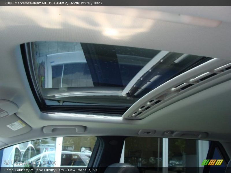Arctic White / Black 2008 Mercedes-Benz ML 350 4Matic