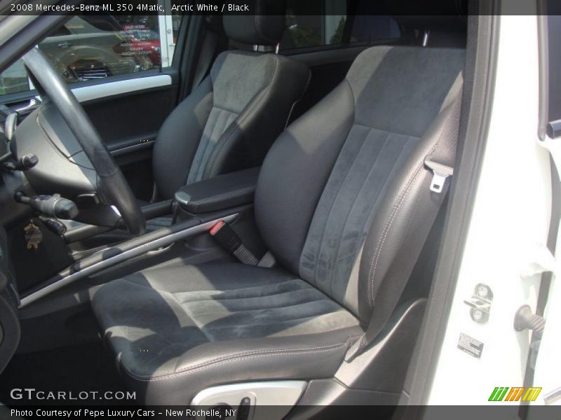 Arctic White / Black 2008 Mercedes-Benz ML 350 4Matic