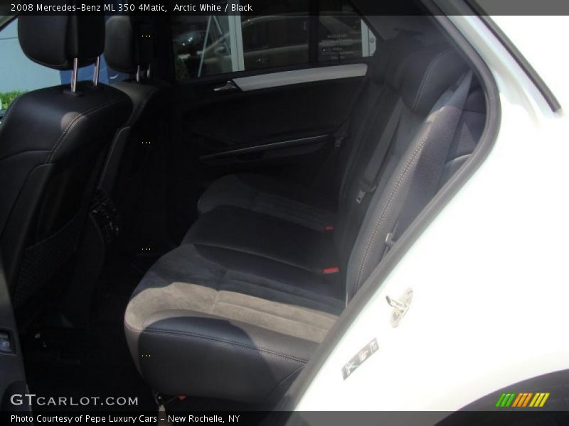 Arctic White / Black 2008 Mercedes-Benz ML 350 4Matic