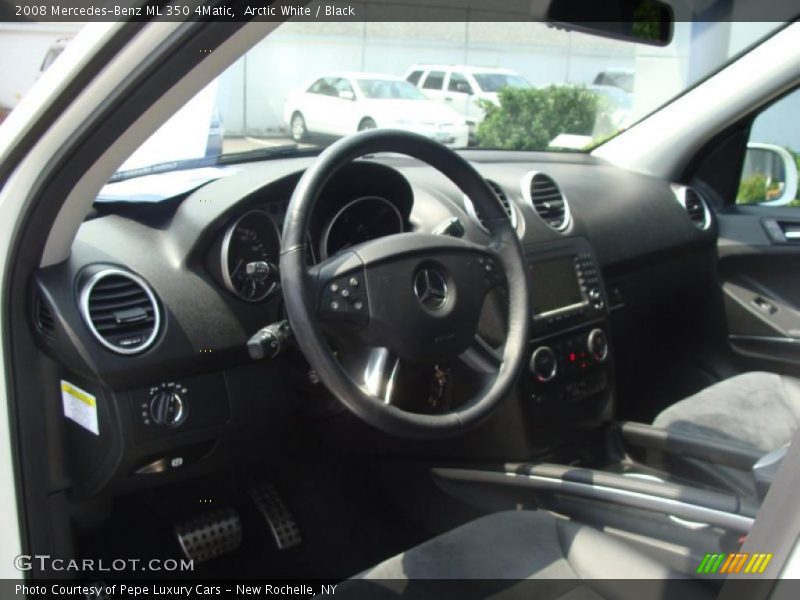 Arctic White / Black 2008 Mercedes-Benz ML 350 4Matic