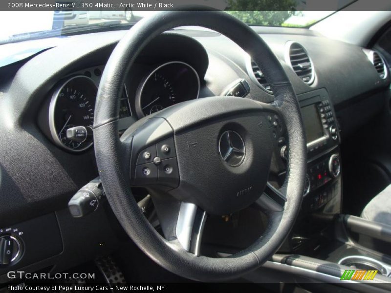 Arctic White / Black 2008 Mercedes-Benz ML 350 4Matic