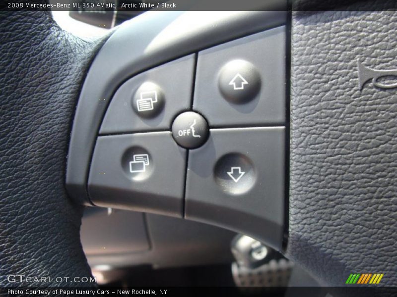 Arctic White / Black 2008 Mercedes-Benz ML 350 4Matic