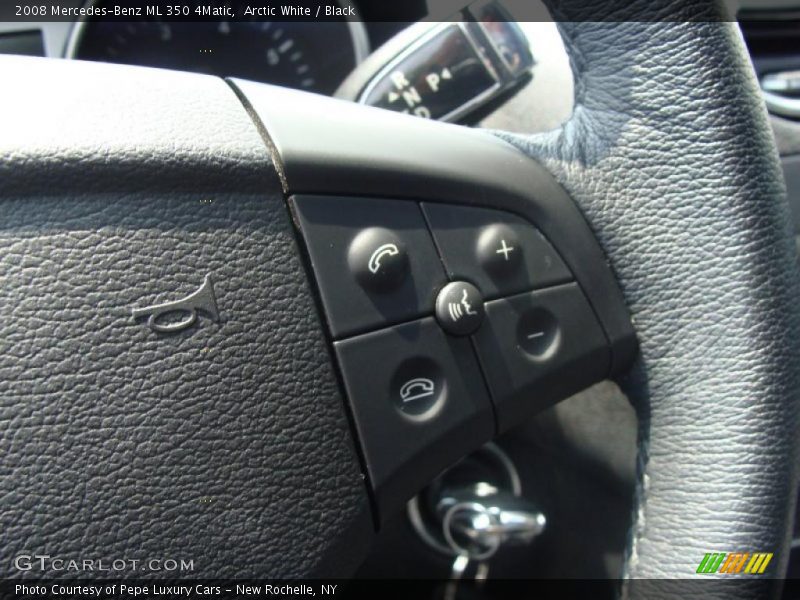 Arctic White / Black 2008 Mercedes-Benz ML 350 4Matic