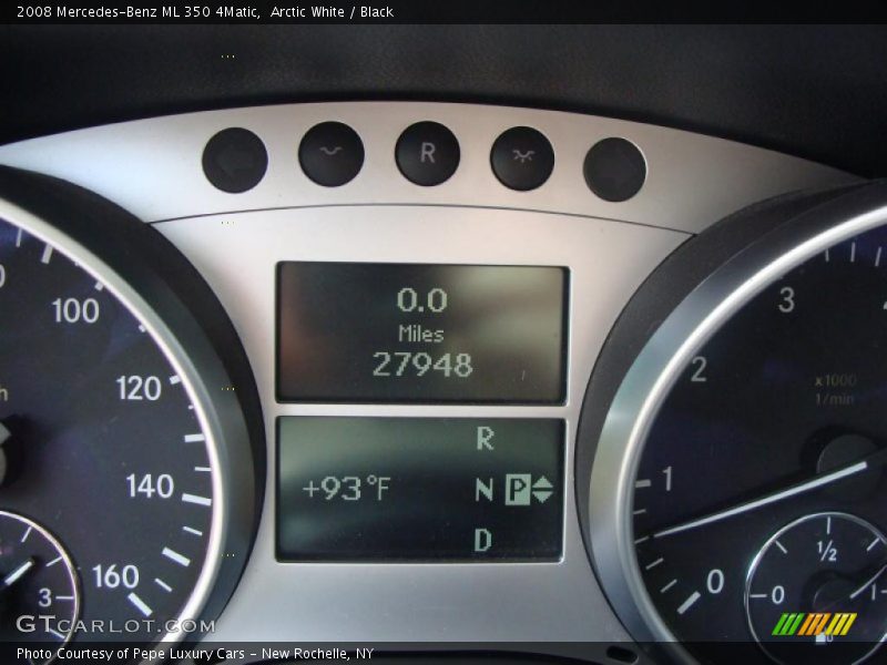Arctic White / Black 2008 Mercedes-Benz ML 350 4Matic