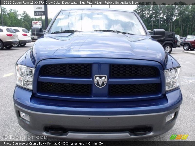 Deep Water Blue Pearl / Light Pebble Beige/Bark Brown 2010 Dodge Ram 1500 TRX Crew Cab