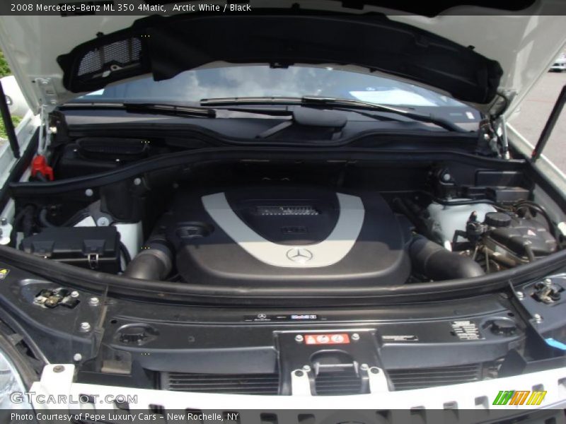 Arctic White / Black 2008 Mercedes-Benz ML 350 4Matic