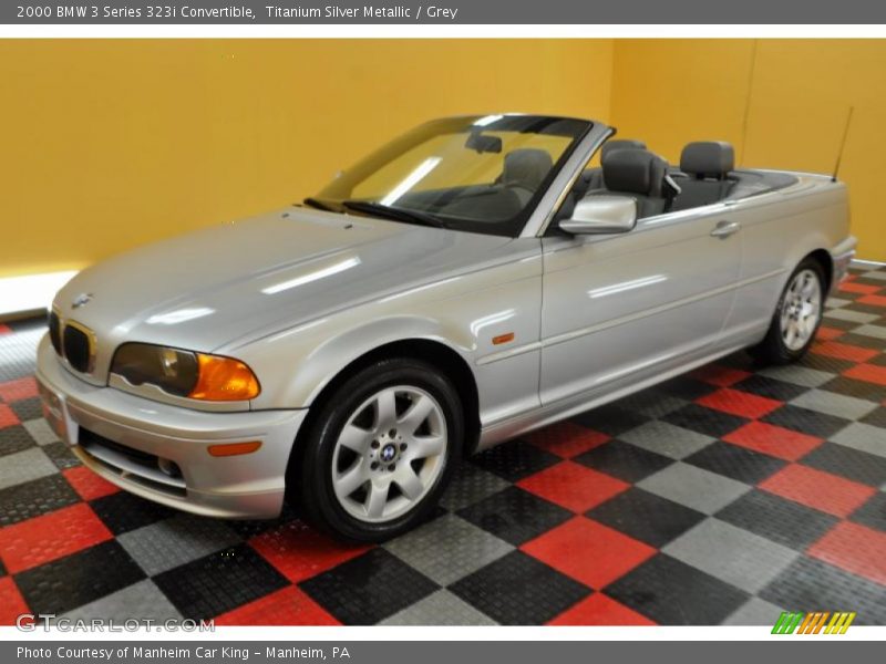 Titanium Silver Metallic / Grey 2000 BMW 3 Series 323i Convertible