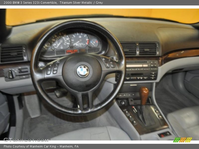 Titanium Silver Metallic / Grey 2000 BMW 3 Series 323i Convertible
