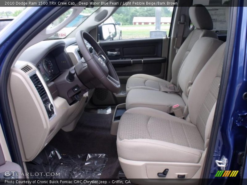 Deep Water Blue Pearl / Light Pebble Beige/Bark Brown 2010 Dodge Ram 1500 TRX Crew Cab