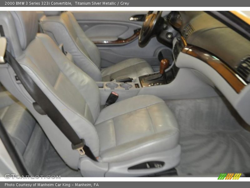 Titanium Silver Metallic / Grey 2000 BMW 3 Series 323i Convertible