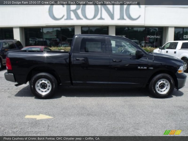 Brilliant Black Crystal Pearl / Dark Slate/Medium Graystone 2010 Dodge Ram 1500 ST Crew Cab