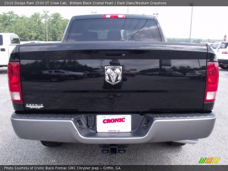 Brilliant Black Crystal Pearl / Dark Slate/Medium Graystone 2010 Dodge Ram 1500 ST Crew Cab