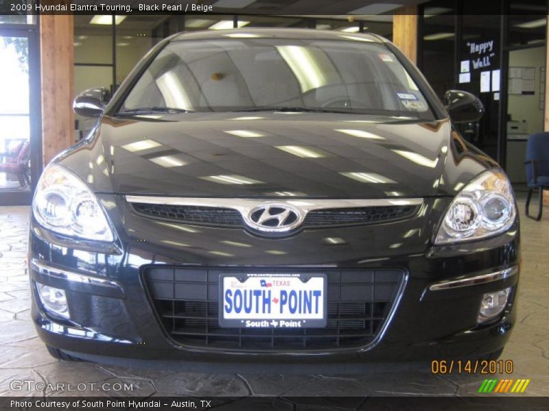 Black Pearl / Beige 2009 Hyundai Elantra Touring