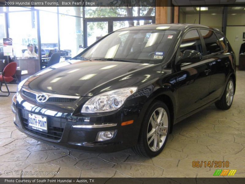 Black Pearl / Beige 2009 Hyundai Elantra Touring