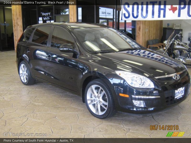 Black Pearl / Beige 2009 Hyundai Elantra Touring