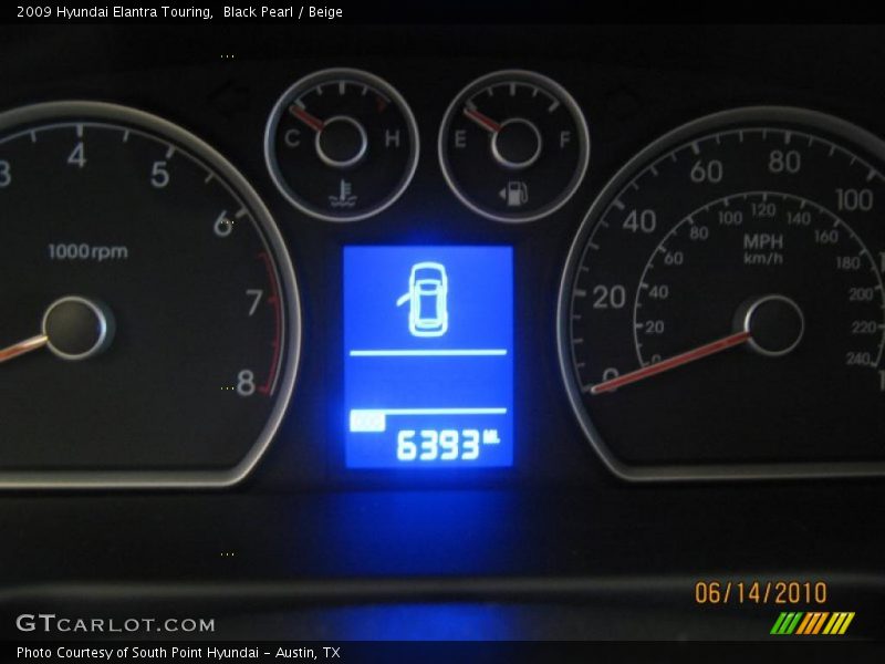 Black Pearl / Beige 2009 Hyundai Elantra Touring
