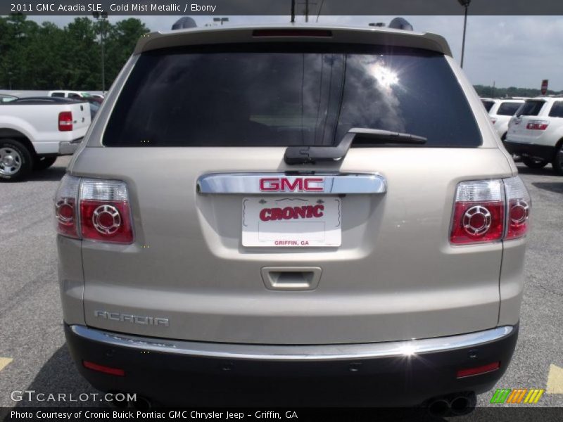 Gold Mist Metallic / Ebony 2011 GMC Acadia SLE
