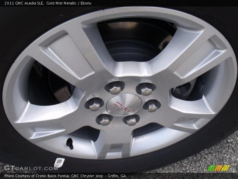 Gold Mist Metallic / Ebony 2011 GMC Acadia SLE