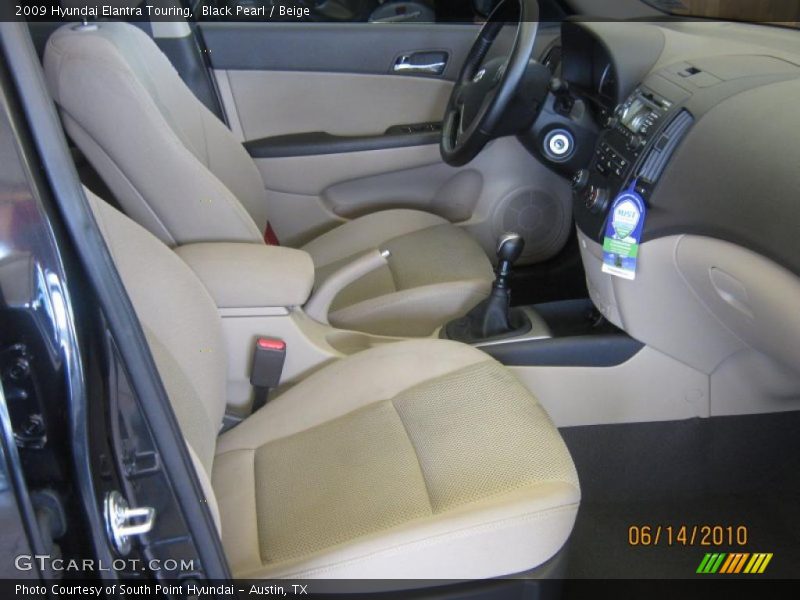 Black Pearl / Beige 2009 Hyundai Elantra Touring