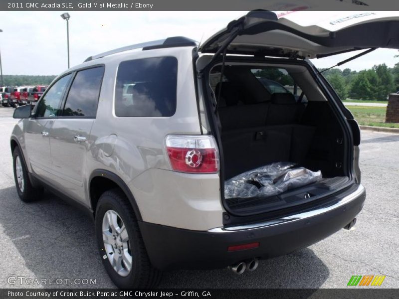 Gold Mist Metallic / Ebony 2011 GMC Acadia SLE