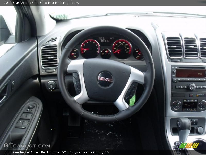 Gold Mist Metallic / Ebony 2011 GMC Acadia SLE