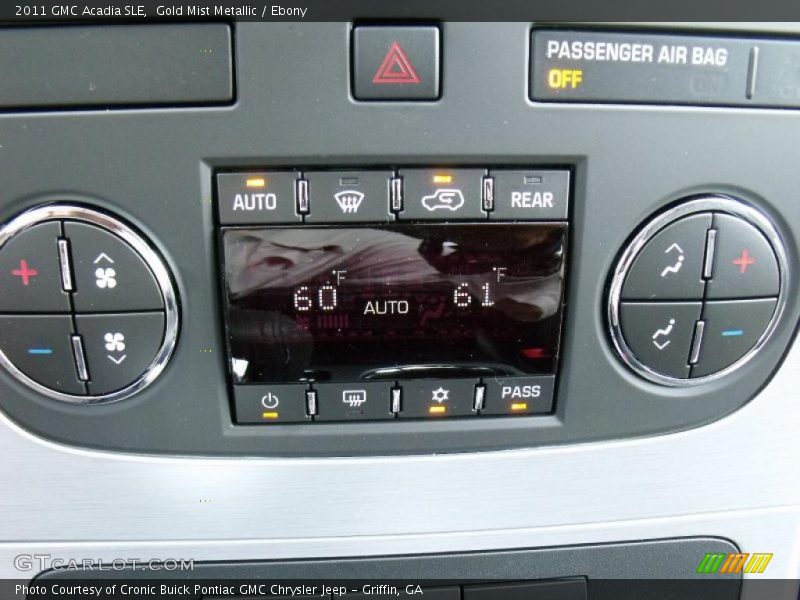 Gold Mist Metallic / Ebony 2011 GMC Acadia SLE
