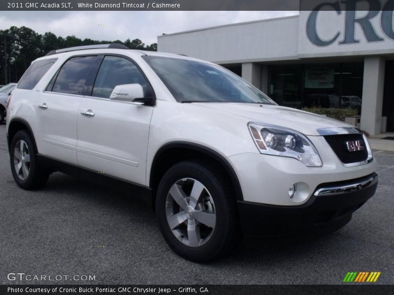 White Diamond Tintcoat / Cashmere 2011 GMC Acadia SLT