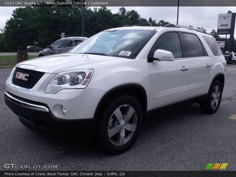 White Diamond Tintcoat / Cashmere 2011 GMC Acadia SLT
