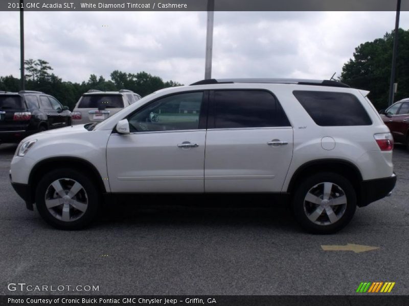 White Diamond Tintcoat / Cashmere 2011 GMC Acadia SLT