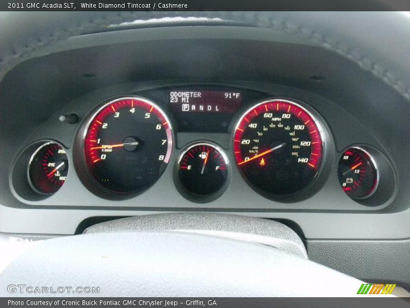 White Diamond Tintcoat / Cashmere 2011 GMC Acadia SLT