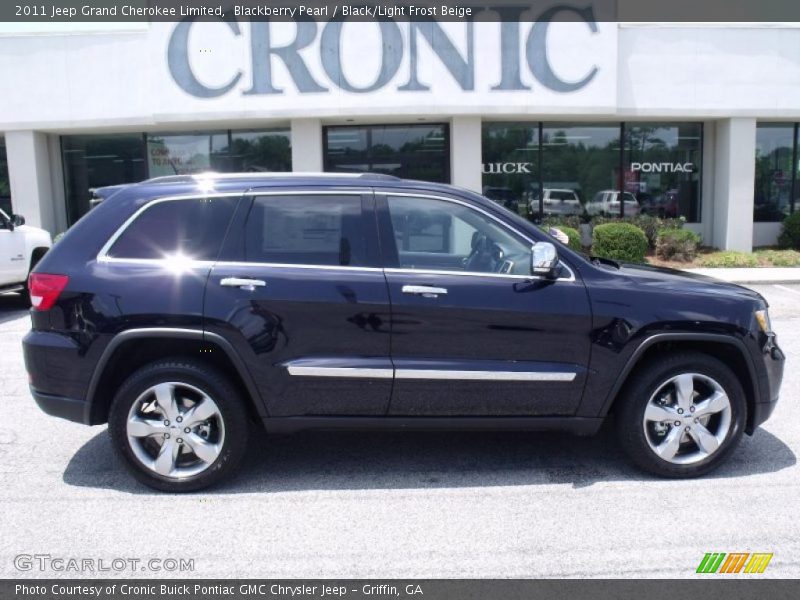Blackberry Pearl / Black/Light Frost Beige 2011 Jeep Grand Cherokee Limited