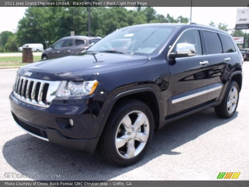 Blackberry Pearl / Black/Light Frost Beige 2011 Jeep Grand Cherokee Limited