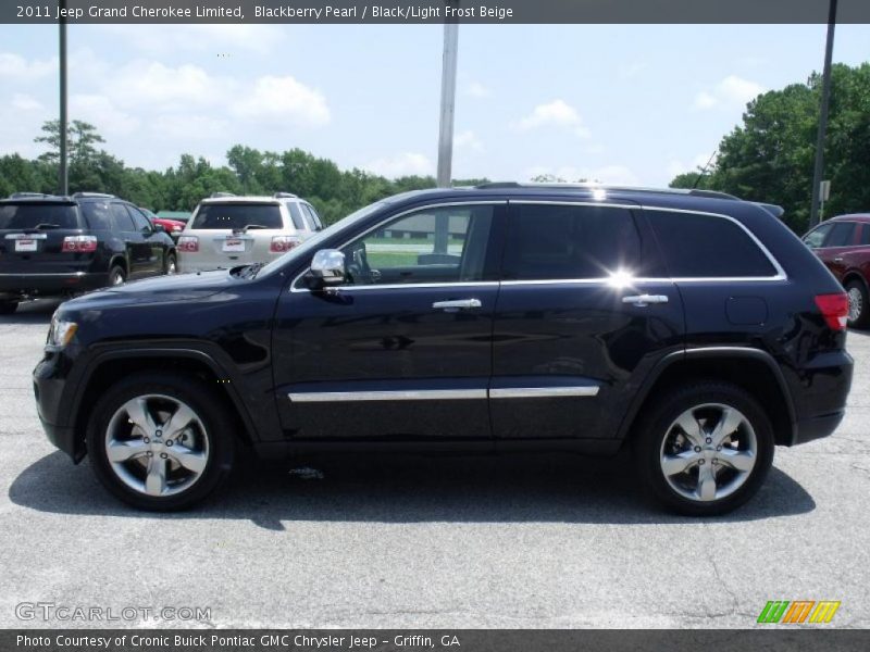 Blackberry Pearl / Black/Light Frost Beige 2011 Jeep Grand Cherokee Limited