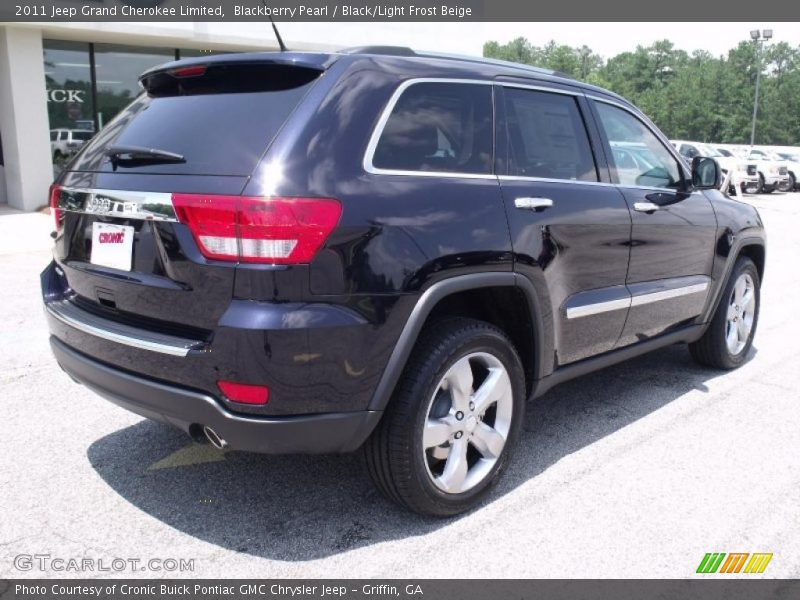 Blackberry Pearl / Black/Light Frost Beige 2011 Jeep Grand Cherokee Limited