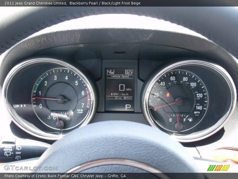Blackberry Pearl / Black/Light Frost Beige 2011 Jeep Grand Cherokee Limited